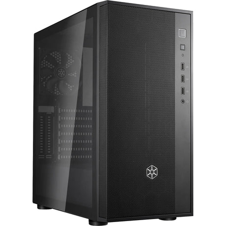 Obudowa midi tower Silverstone fara r1 v2 (czarna | 3x USB-A | szkło hartowane)