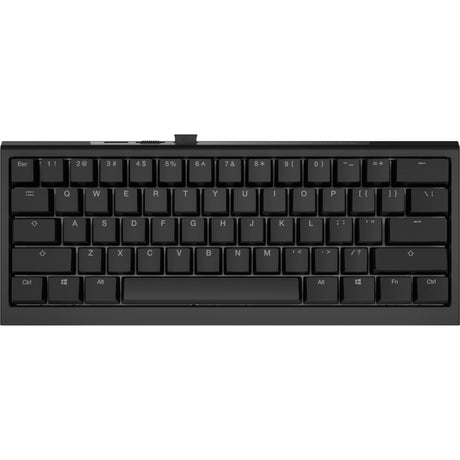 Klawiatura mechaniczna Ducky one x mini bezprzewodowa rgb (czarna, układ amerykański (qwerty), indukcyjna, 60%, z możliwością wymiany podczas pracy, pbt, 2,4 ghz | bluetooth | usb-c)
