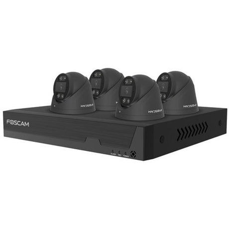 Zestaw Foscam poe Zestaw kamery bezpieczeństwa fna108e-t4-2t (czarny)