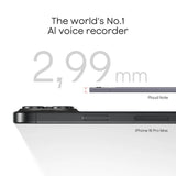 Dyktafon Plaud Note (srebrny, 64 GB, Bluetooth (BLE 5.2), Wi-Fi (2,4 GHz))