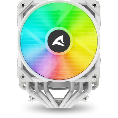 Chłodnica procesora Sharkoon a60 rgb (biała, 4-pinowe złącze wentylatora pwm)