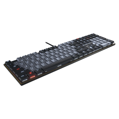 Klawiatura mechaniczna Cherry KC 500 MX LP (czarna, układ US (QWERTY), MX low profile 2.0 ivory, 100%, białe diody LED, nakładki na klawisze PBT)