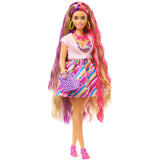 Lalka Barbie z całkowicie włosowymi włosami