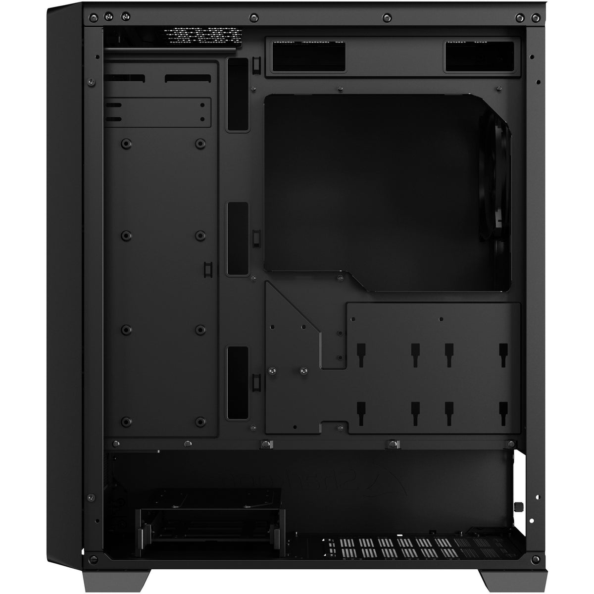 Czarna obudowa midi tower Sharkoon vs8 (czarna | 3x USB-A)