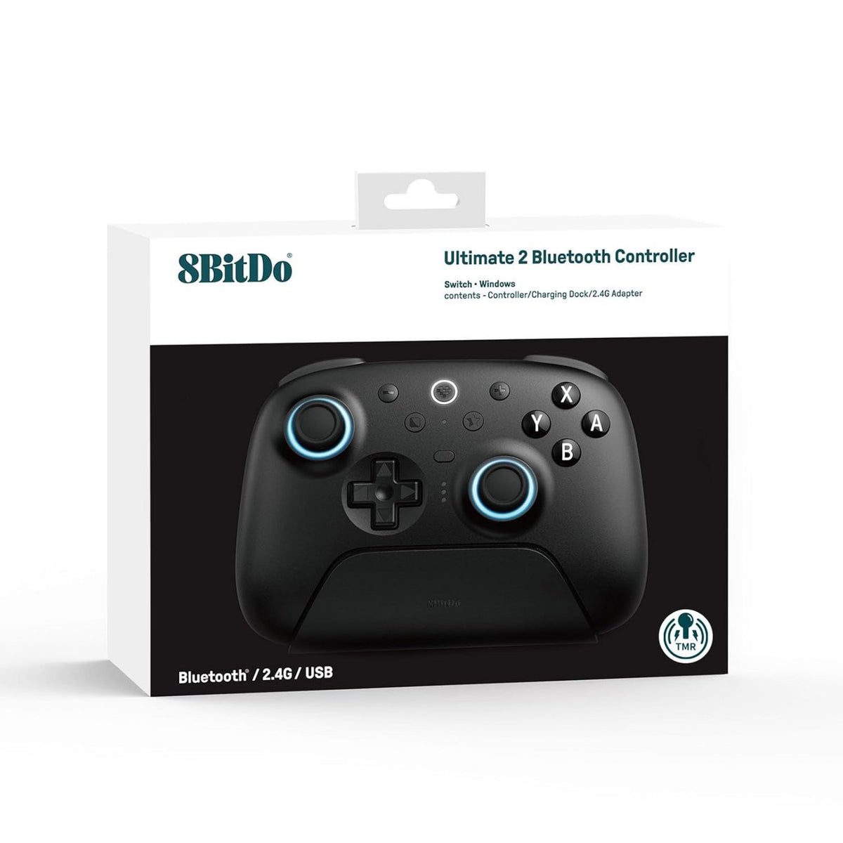 Kontroler Bluetooth 8bitdo Ultimate 2 (czarny, PC, Switch 2, Bluetooth USB-C 2,4 GHz)