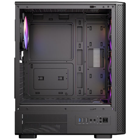 Obudowa midi tower Antec vx310 argb (czarna | 3x usb-a | szkło hartowane)