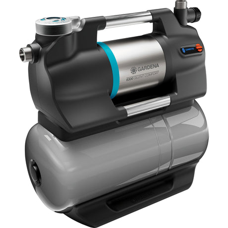 Pompka ciśnieniowa Gardena 6300 cichycomfort (szara stal nierdzewna, Bluetooth)