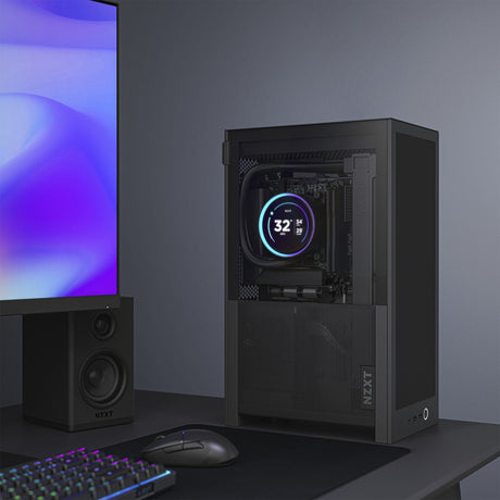 Obudowa Nzxt h2 flow mini tower (czarna | 2x USB-A | 1x USB-C | szkło hartowane)