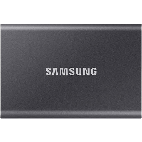 Zewnętrzny dysk SSD Samsung szary 57 mm x 85 mm x 8 mm