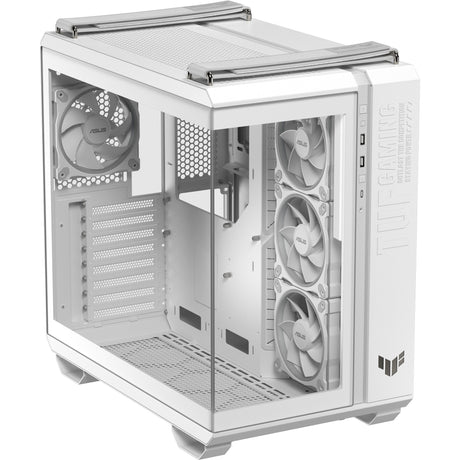 Obudowa midi tower Asus tuf gaming gt502 horyzoncie argb (biała | 3x usb-a | 1x usb-c | szkło hartowane)