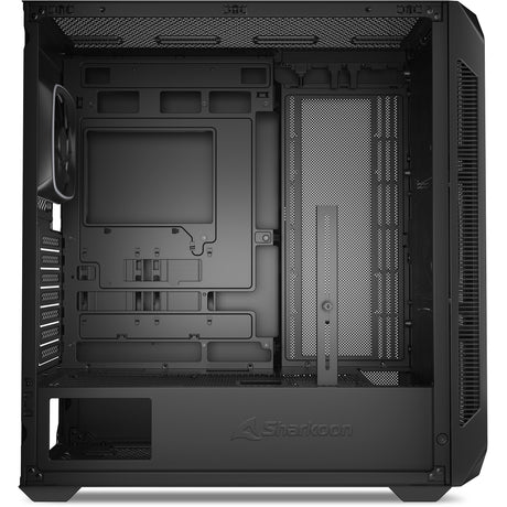 Obudowa midi tower Sharkoon ak5m rgb (czarna | 2x usb-a | 1x usb-c | rgb | szkło hartowane)