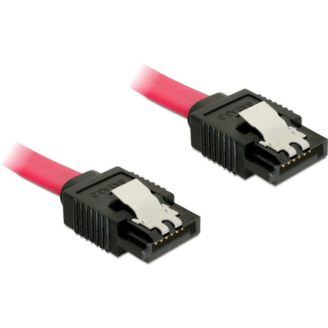 Delock kabel sata (czerwony, 0,1 metra, 6 GB s, prosty)