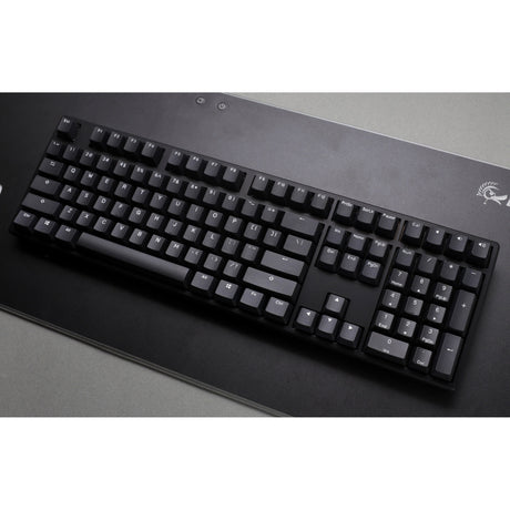 Klawiatura mechaniczna Ducky Origin Phantom Black (czarna, układ US (QWERTY), Cherry MX Speed Silver, 100%, hot swap, podwójne klawisze pbt)