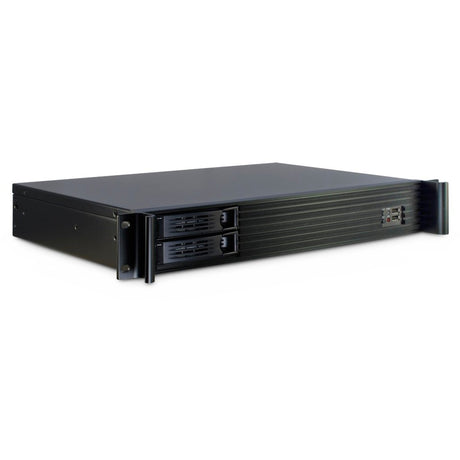 Obudowa rack Inter-tech 1.5u-1528l (czarna | 2x USB-A)