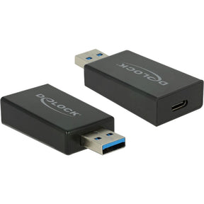 Delock konwerter USB 3.1 typu a > adapter USB typu c (czarny, 65689)