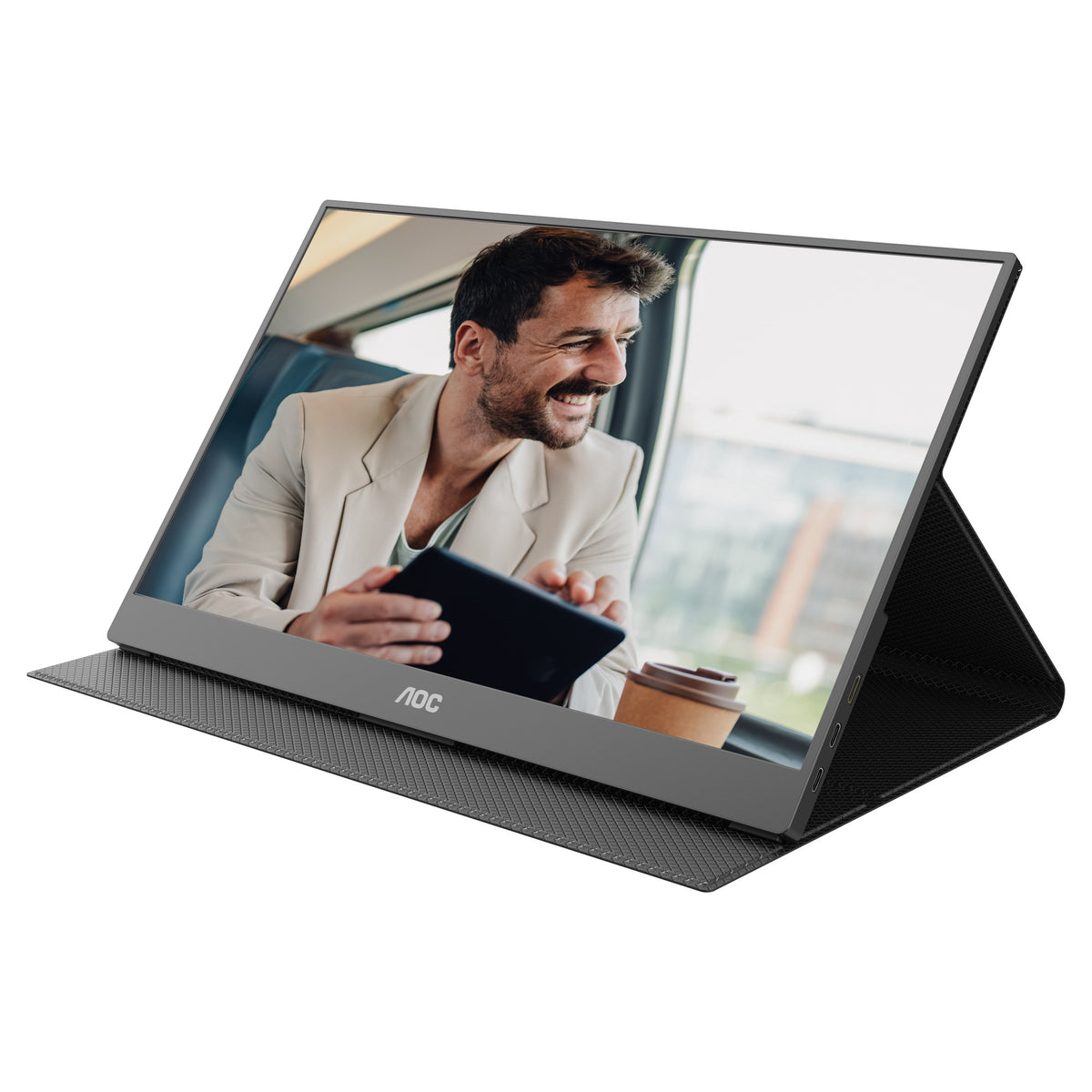 Monitor Aoc 16t20e2 15.6 (czarny, 1x mini HDMI, 1x USB-C, audio)
