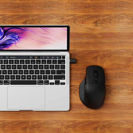 Mysz bezprzewodowa Keychron m6-a1 (czarna, 100 - 26 000 dpi, USB-C Bluetooth 5.1 2,4 GHz)