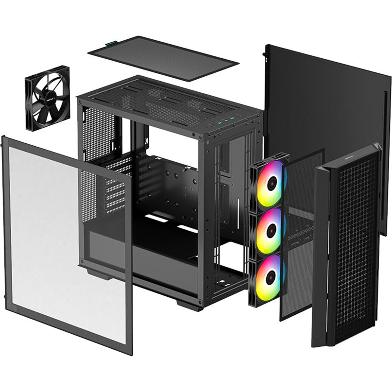 Obudowa midi tower Deepcool CG540 (czarna | 2x USB-A | okienko)
