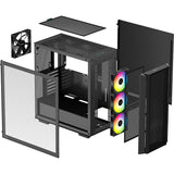 Obudowa midi tower Deepcool CG540 (czarna | 2x USB-A | okienko)