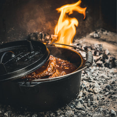 Patelnia do gotowania The Windmill Dutch Oven 4,5 qt (czarna, ø 25,5 cm | 3,8 litra)