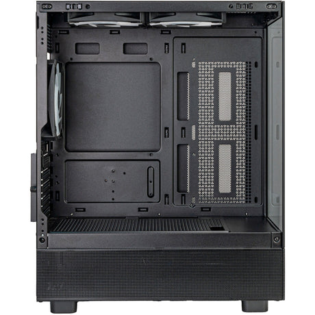 Obudowa mini tower Silverstone lucid 04 (czarna | 2x USB-A | 1x USB-C | RGB | szkło hartowane)