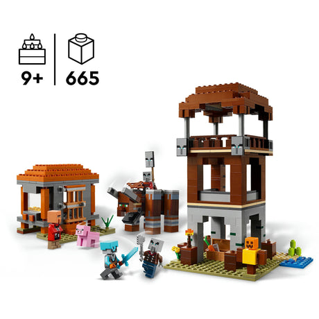 Zestaw Lego Minecraft: Posterunek łupieżców i niszczyciel - 21278