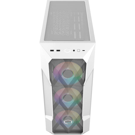 Obudowa Midi Tower Cooler Master Masterbox TD500 Mesh V2 (biała | 2x USB-A | 1x USB-C | RGB | Szkło hartowane)