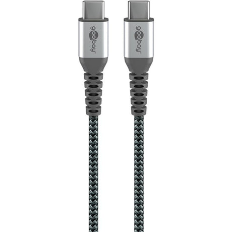 Szybka ładowarka Goobay USB-C nano (65 W) i tekstylny kabel USB-C (czarny, 1 metr)