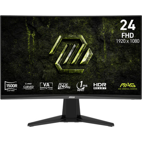 Zakrzywiony monitor do gier Msi mag 245c x24 23,6 (czarny, 2x HDMI, Display Port, 240 Hz)