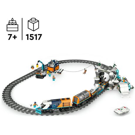 Zabawkowy pojazd LEGO City Pociąg badawczy na biegunie północnym - 60470