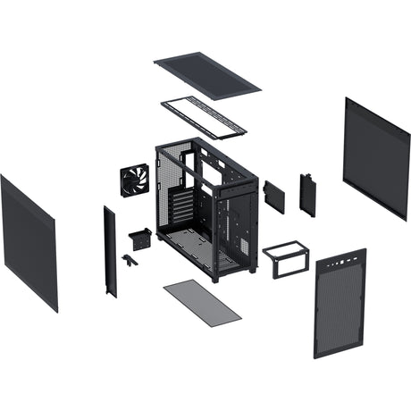 Asus Prime Ap303 - Obudowa Midi Tower z panelem siatkowym (czarna | 2x USB-A | 1x USB-C)