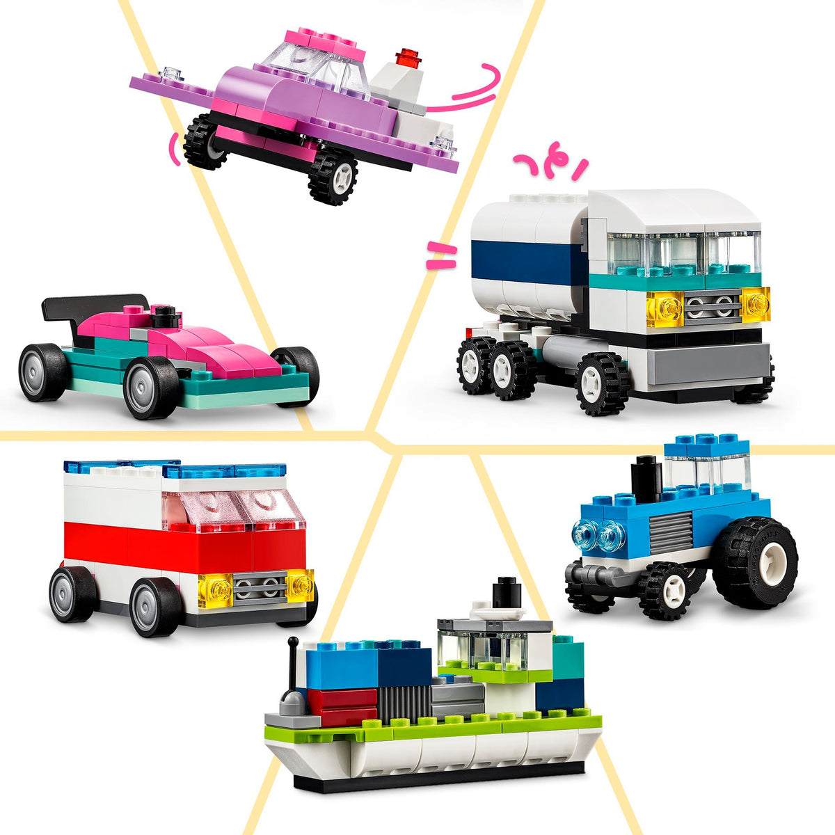 Klasyczne kreatywne pojazdy Lego - 11036