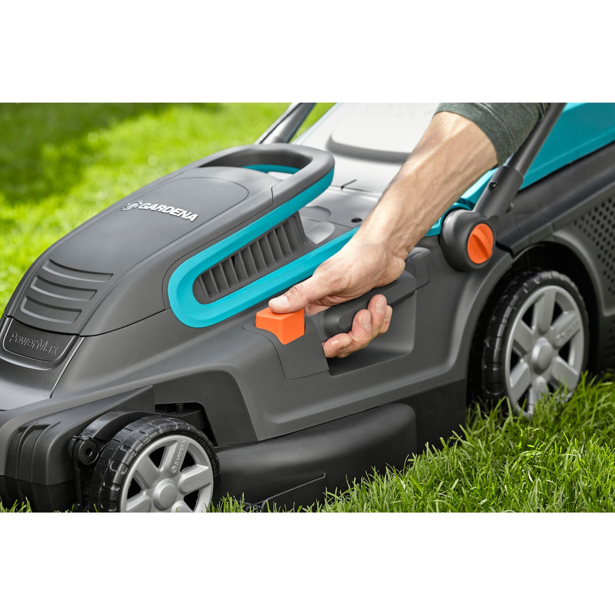Kosiarka elektryczna Gardena powermax™ - szerokość koszenia 42 cm - trawniki do ok. 800m²