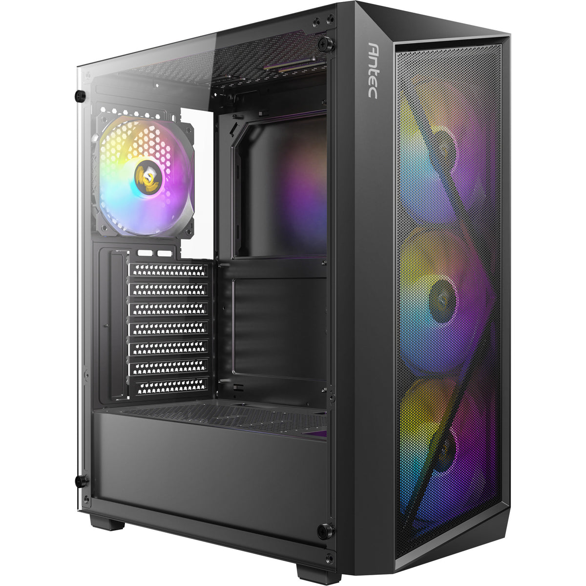 Obudowa midi tower Antec ax67 argb (czarna | 3x usb-a | szkło hartowane)