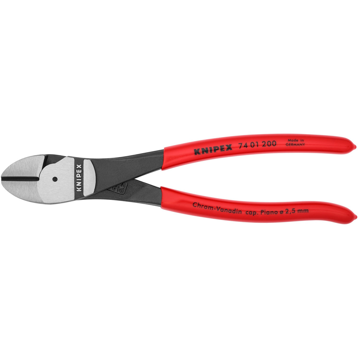 Knipex 74 01 200 szczypce tnące boczne polerowane tworzywo sztuczne 200mm