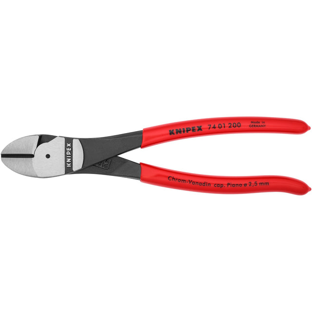 Knipex 74 01 200 szczypce tnące boczne polerowane tworzywo sztuczne 200mm