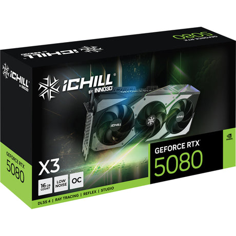 Karta graficzna Inno3d geforce rtx 5080 ichill x3 (dlss 4, 3x display port, 1x hdmi 2.1)