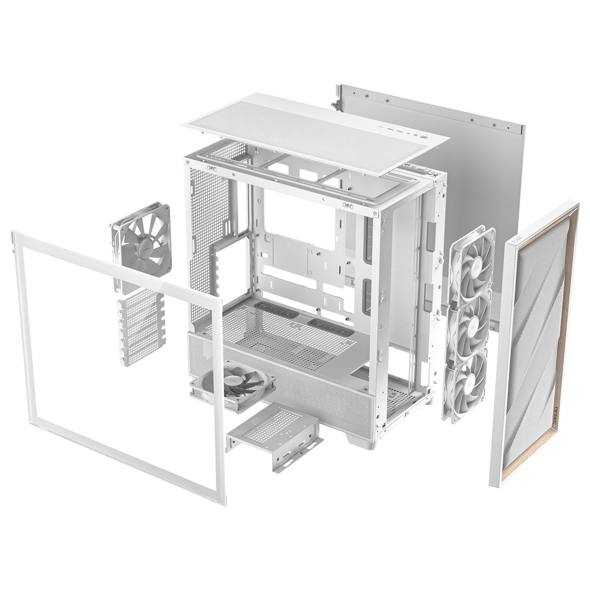 Obudowa Antec Flux Midi Tower (biała | 2x USB-A | 1x USB-C | szkło hartowane)