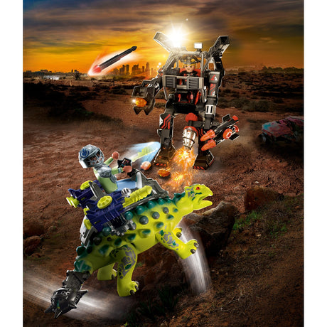 Playmobil Dino Rise - Saichania: Zabawka konstrukcyjna Obrona myśliwców (70626)