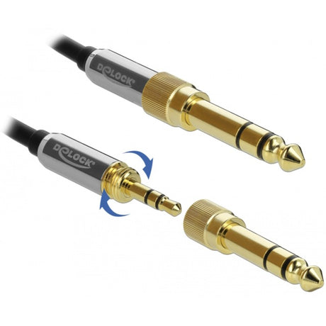 Delock kabel stereo z wtyczką 3,5 mm 3-pinową > wtyczką 3,5 mm 3-pinową (czarny, 3 metry)