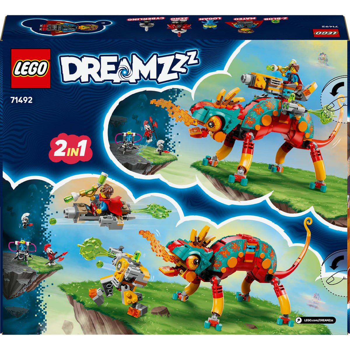 Ognisty kameleon LEGO Dreamzzz Mateo 71492