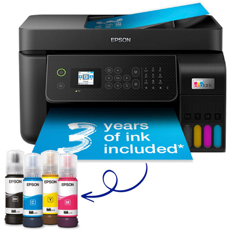 Uniwersalna drukarka atramentowa Epson ecotank et-4800 z funkcją faksu (czarna)