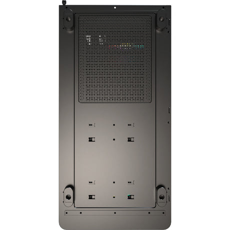 Drewniana obudowa midi tower Montech xr (czarna | 1x USB-A | 1x USB-C | RGB | okno)