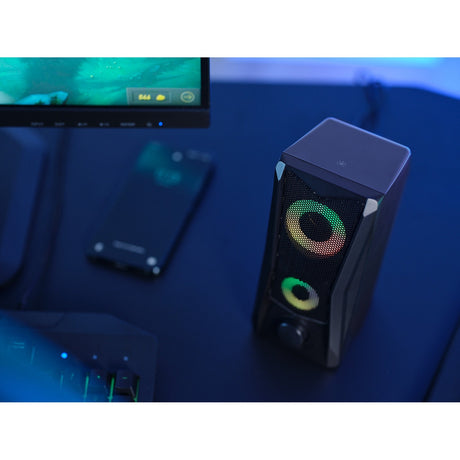 Zestaw głośników Trust GXT 606 JAVV RGB z podświetleniem 2.0 Głośnik do komputera (czarny)