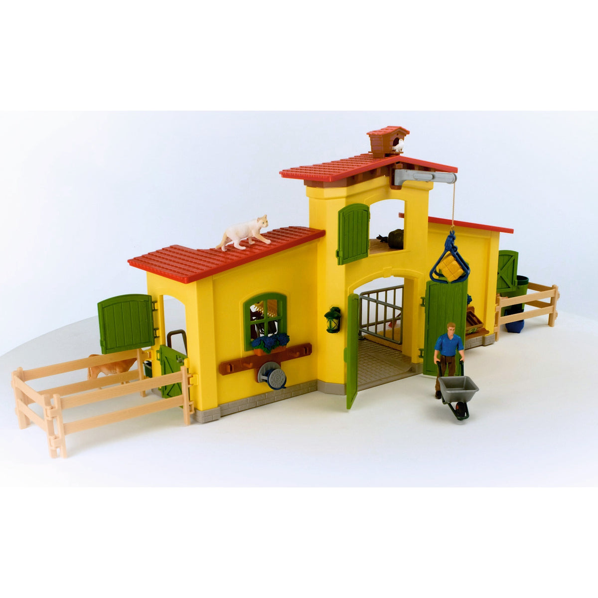 Świat farmy Schleich - duża stabilna, żółta figurka do zabawy