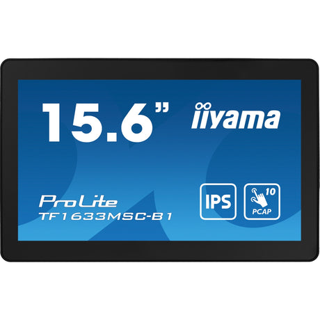 Monitor Iiyama prolite tf1633msc-b1 15.6 z ekranem dotykowym (czarny, HDMI, Display Port, 2x USB-A)