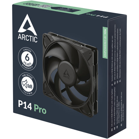 Wentylator do obudowy Arctic P14 Pro (czarny, 140 x 140 x 27 mm, pwm)
