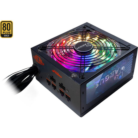 Zasilacz inter-tech argus rgb-750w cm ii 750 W (czarny, 4x pcie)