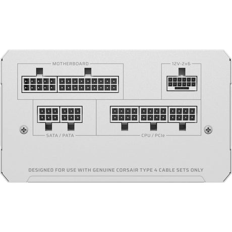 Corsair rm850e (2025) biały modułowy zasilacz 850 W (biały, 1x 12v-2x6, 2x pcie)