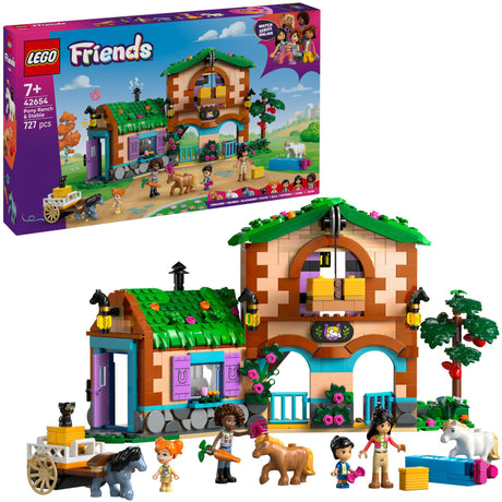 Lego friends - farma kucyków i stajnia do zbudowania (42654)
